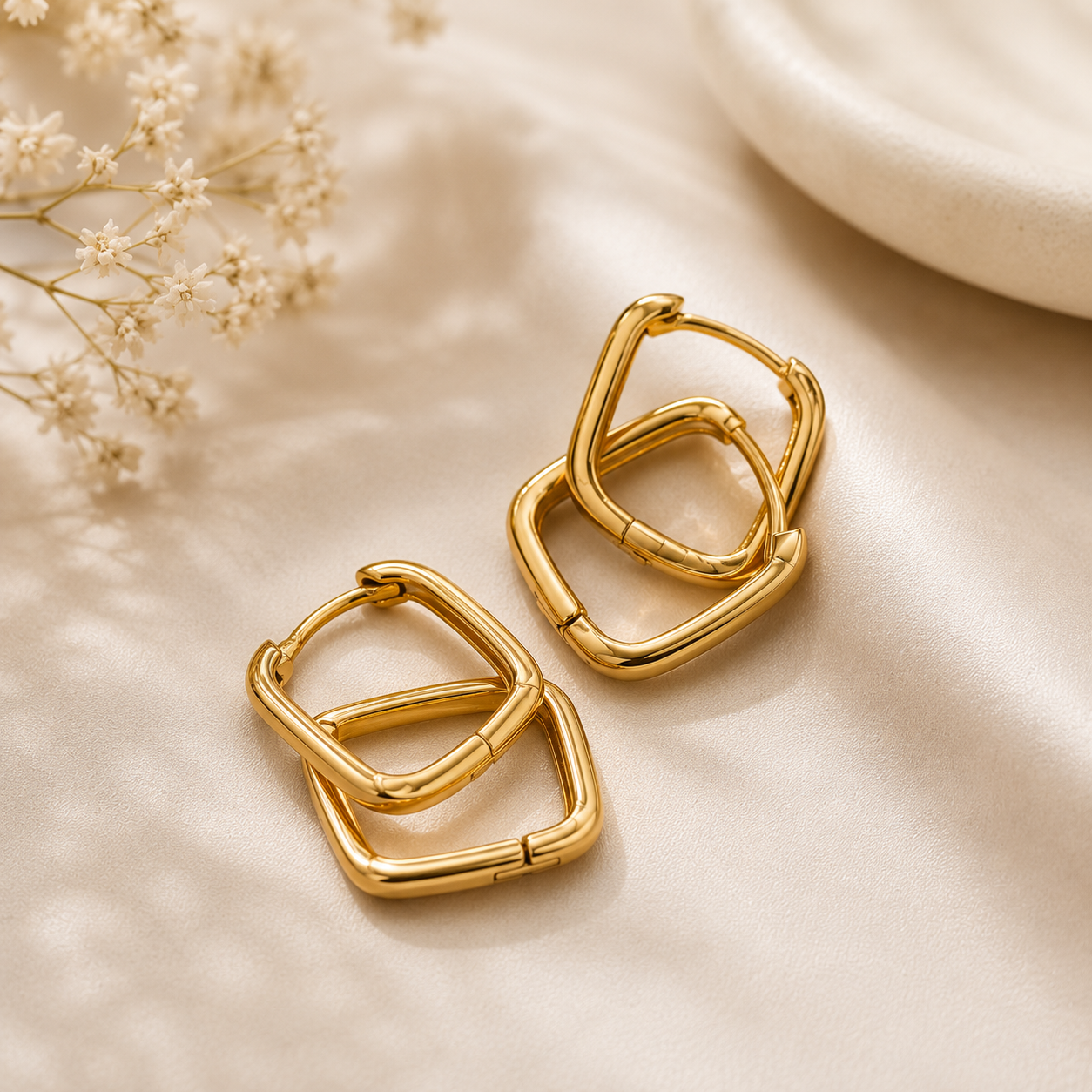Geometric Hoop Earrings