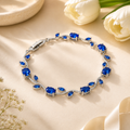 Blue Tulip Bracelet for Women | Adjustable Luxury Jewelry by Glitz